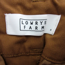 ローリーズファーム LOWRYS FARM ワイドパンツ アンクル丈 無地 サスペンダー付き M ライトブラウン /YS35 ■MO レディース_画像6