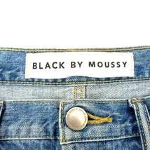 ブラック バイ マウジー BLACK by moussy HUILA ハイウエスト ストレート デニムパンツ ジーンズ ボタンフライ ブルー インディゴ 25_画像3