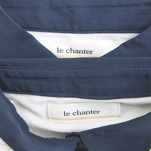 ルシャンテ le chanter シャツ 2枚セット カットソー 半袖 ストレッチ 綿 白 紺 ホワイト ネイビー 38 レディース_画像3