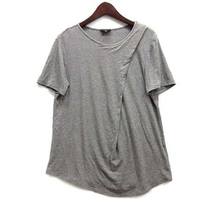  theory theorydore-p rib rayon T-shirt cut and sewn short sleeves NEW RIBBED VISCOSE TRAKE gray S lady's 
