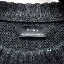 ザラ ZARA オーバーサイズ ニット セーター 長袖 ウール混 Love Is A Matter Of Two チャコール M メンズ_画像3