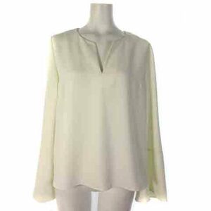  Lois Crayon Lois CRAYON cut and sewn chiffon Skipper long sleeve M eggshell white lady's 