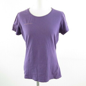  Mammut MAMMUT cut and sewn T-shirt short sleeves back print stretch purple S *A699 lady's 