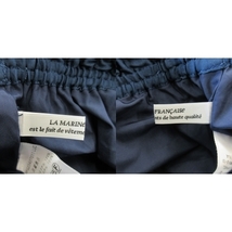 マリンフランセーズ LA MARINE FRANCAISE スカート ギャザー プリーツ ロング マット 薄手 滑らか エアリー 紺 ネイビー /CK15 レディース_画像6