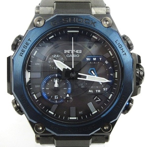 カシオジーショック MT-G 腕時計 アナログ 電波ソーラー デイト クロノグラフ MTG-B2000B-1A2JF 黒 ブラック 青 ブルー ■SM1 メンズの画像1