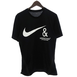 ナイキ NIKE UNDERCOVER コラボ ポケット トップTEE Tシャツ カットソー 半袖 ロゴ プリント 黒 ブラック M ■SM1 メンズ