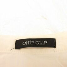 チップクリップ CHIP CLIP シャツ ブラウス 七分袖 刺繍 ベージュ L *A816 レディース_画像3