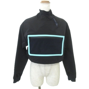  Fendi × Mark Jacobs 22 year Short jacket short height high‐necked nylon long sleeve thin XS size black black lady's 