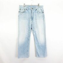 リーバイス Levi's 502 502-03 デニム ジーンズ ボトムス ストレート ユーズド加工 34 ライトブルー ※EKM メンズ_画像1