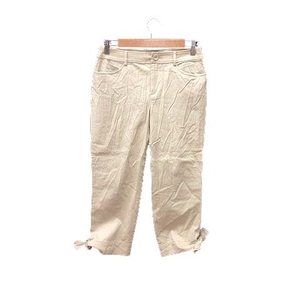  Kumikyoku k Miki .kKUMIKYOKU cropped pants 2 light beige /YK lady's 