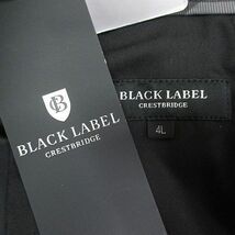 未使用品 ブラックレーベルクレストブリッジ BLACK LABEL CRESTBRIDGE ロングパンツ スラックス ジップフライ 4L 灰系 グレー 毛 ウール 無_画像3