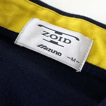 ミズノ MIZUNO T-ZOID ゴルフ ポロシャツ 半袖 M 紺 ネイビー 黄 メンズ_画像5