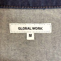 グローバルワーク GLOBAL WORK デニムジャケット Gジャン ブルゾン アウター ストレッチ 長袖 M 青 インディゴブルー レディース_画像3