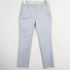 セオリー theory クロップドパンツ ストレッチ STRETCH.CANVAS/TAILORED.TROUSER.J 0 ライトブルー 2sa5544 レディース