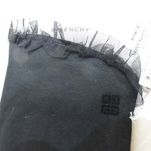 未使用品 ジバンシィ GIVENCHY UVカット 手袋 グローブ 21-22cm 黒 ブラック チュールレース付き 綿100％ 日本製 タグ付き レディース_画像3