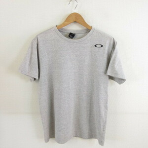 オークリー OAKLEY Tシャツ 丸首 半袖 グレー XL *A877 メンズ