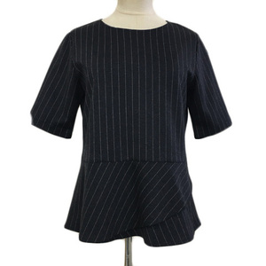  Mayson Grey MAYSON GREY cut and sewn pull over round neck pe plum stripe . minute sleeve 2 navy blue white navy white lady's 