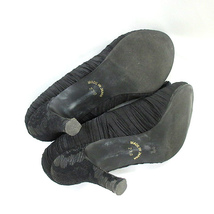 ティアラカーラ Tiara cara ビジュー リボン装飾 ハイヒール パンプス 靴 黒 23cm レディース_画像5