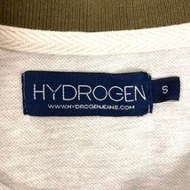 ハイドロゲン HYDROGEN ポロシャツ カットソー コットン カモフラ柄 迷彩 ロゴ 半袖 S グレー 緑 カーキ メンズ_画像3