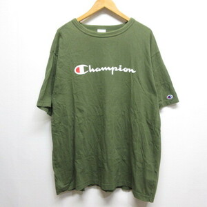 チャンピオン CHAMPION 半袖 Tシャツ 3L 大きいサイズ カーキ C3-P302L ロゴプリント メンズ