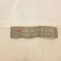 ユナイテッドアローズ A DAY IN THE LIFE UNITED ARROWS カットソー ノースリーブ 黄 *T50 レディース_画像3