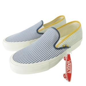 未使用品 VANS タグ付き Vault Maritime Pack Style 48 LX スニーカー スリッポン VN0A4UVFARA US10 28cm マルチカラー ■U90 メンズ