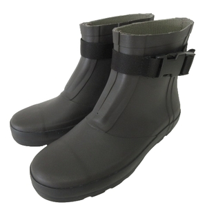 マーガレットハウエル MHL. 美品 ムーンスター RUBBER RAINBOOT 長靴 24cm チャコール ■U90 レディース