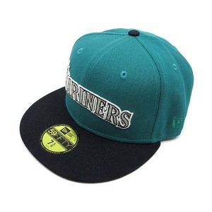 ニューエラ NEW ERA 59FIFTY Retro Script シアトル マリナーズ クーパーズタウン キャップ 帽子 エメラルドグリーン 7 5/8 60.6cm 美品