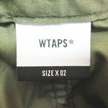 ダブルタップス WTAPS 232WVDT-PTM07 MILT0001 TROUSERS カーゴパンツ ロング丈 ジップフライ X02 緑系 グリーン 日本製 綿 コットン メン_画像3