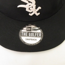 ニューエラ NEW ERA 美品 MLB THE GOLFER SNAPBACK スナップバック シカゴ ホワイトソックス 黒 ブラック ホワイト メンズ_画像5