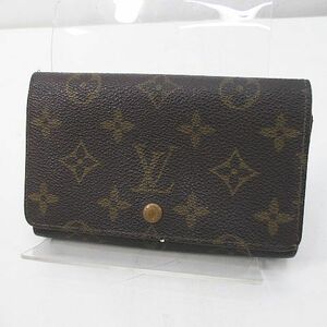 ルイヴィトン LOUIS VUITTON M61735 モノグラム ポルトモネジップ 財布 ブラウン フランス製 レディース