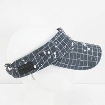 オークリー OAKLEY ゴルフウェア サンバイザー 帽子 灰系 グレー ロゴ 文字 刺繍 ワッペン アジャスター メンズ_画像5