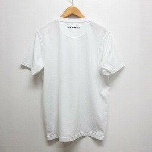 マムート MAMMUT 美品 半袖 Tシャツ L 白 ホワイト 1017-02012 ポリエステル ロゴ プリント メンズの画像2