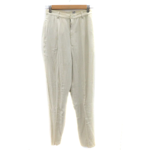  Junko Shimada JUNKO SHIMADA tapered pants slacks pants long height plain linen.9 light beige /YK15 lady's 