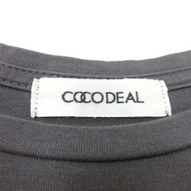 ココディール COCO DEAL カットソー Tシャツ クルーネック プリント 半袖 2 グレー /MN メンズ_画像5