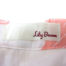 リリーブラウン Lily Brown ショートパンツ キュロット 総柄 チュール 1 白 ホワイト /MN レディース_画像5