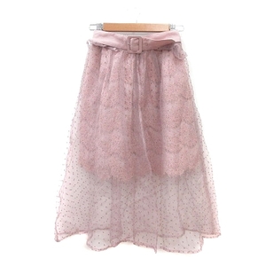  Liz Lisa LIZ LISAchu-ru skirt flair mi leak long Grace 0 pink /MN lady's 