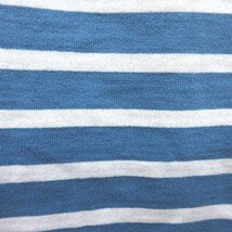 サマンサモスモス SM2 blue Tシャツ カットソー 半袖 ボートネック ボーダー F 青 ブルー 白 ホワイト /CT レディース_画像5