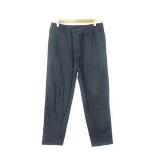  The shop tea ke-THE SHOP TK pants Easy wide tapered Denim stretch waist rubber M navy blue navy /AH12 * men's 