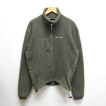 アークテリクス ARC'TERYX × BEAMS ビームス フリース ジャケット M 薄茶 ブラウン フルジップ ブルゾン カナダ製 ☆AA★ メンズ_画像1