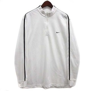 ナイキゴルフ NIKE GOLF ドライフィット ハーフジップ シャツ 長袖 353290 ホワイト 白 XL メンズ