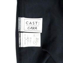 キャストコロン CAST： タイプライター プリーツ メッシュ ロング スカート ウエストゴム ブラック グリーン 黒 緑 M レディース_画像4