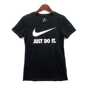 ナイキ NIKE JDI スウッシュ Tシャツ 半袖 クルーネック ロゴ ブラック ホワイト 黒 白 S 889404-010 レディース