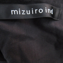 ミズイロインド mizuiro ind ワンピース ロング ノースリーブ マキシ ブラック 黒 コットン レディース_画像4