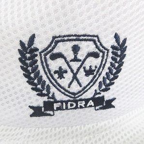 フィドラ FIDRA ゴルフ ハット 帽子 中折れ メッシュ ロゴ 刺繍 白 ホワイト FREE メンズの画像3
