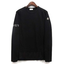 モンクレール MONCLER 長袖 Tシャツ クルーネック ロンT 2019AW ブラック 黒 M 国内正規 E20918002950 メンズ_画像1