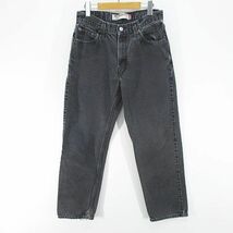 リーバイス Levi's 550 RELAXED FIT デニムパンツ ジーンズ ジップフライ 30 灰系 グレー ロング丈 綿 コットン レディース_画像1