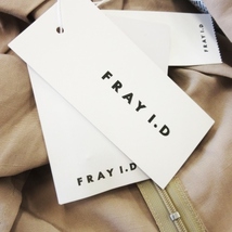 未使用品 フレイアイディー FRAY I.D ブラウス カシュクール 七分袖 麻混 リネン混 ツイスト ネップ エレガント 1 ピンクベージュ_画像5