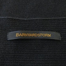 バンヤードストーム BARNYARDSTORM ニット セーター サマー ボートネック 七分袖 シャリ感 アシンメトリー 変形 1 黒 ブラック_画像6