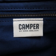 未使用品 カンペール CAMPER キャンバス ワンショルダー トート バッグ ブルー 青 黒 ダメージ加工 タグ付き メンズ レディース_画像6